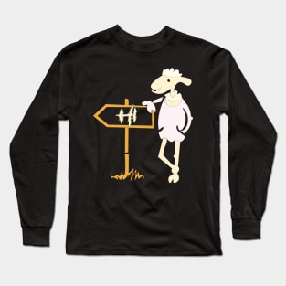 cool hi sheep what's up Long Sleeve T-Shirt